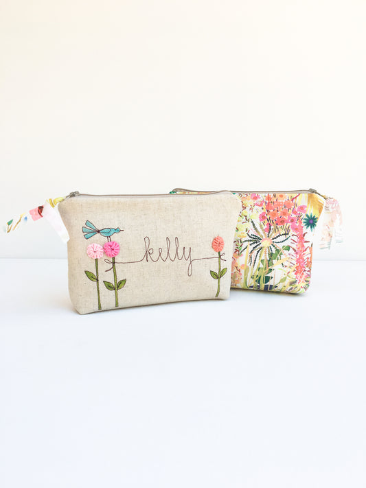 Floral Cosmetic Bag